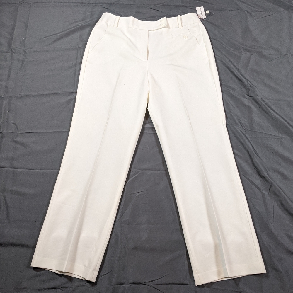 Nwt Dressbarn white trouser pants